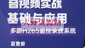 C++音视频实战-FFmpeg基础到工程-多路H265监控录放开发