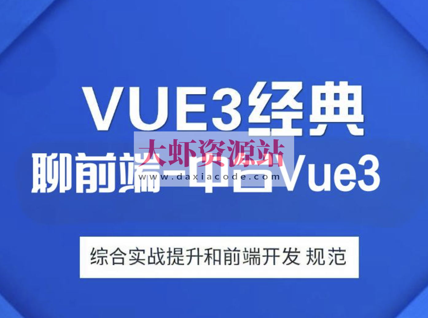 大伟聊前端-互联网大厂企业级中台Vue3综合实战提升和前端开发规范