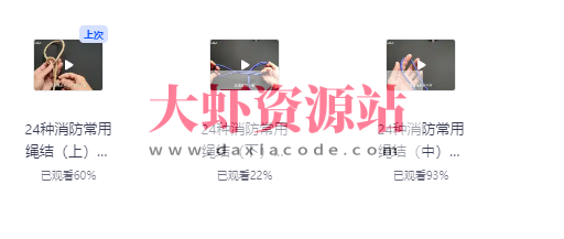 消防救援24种绳结