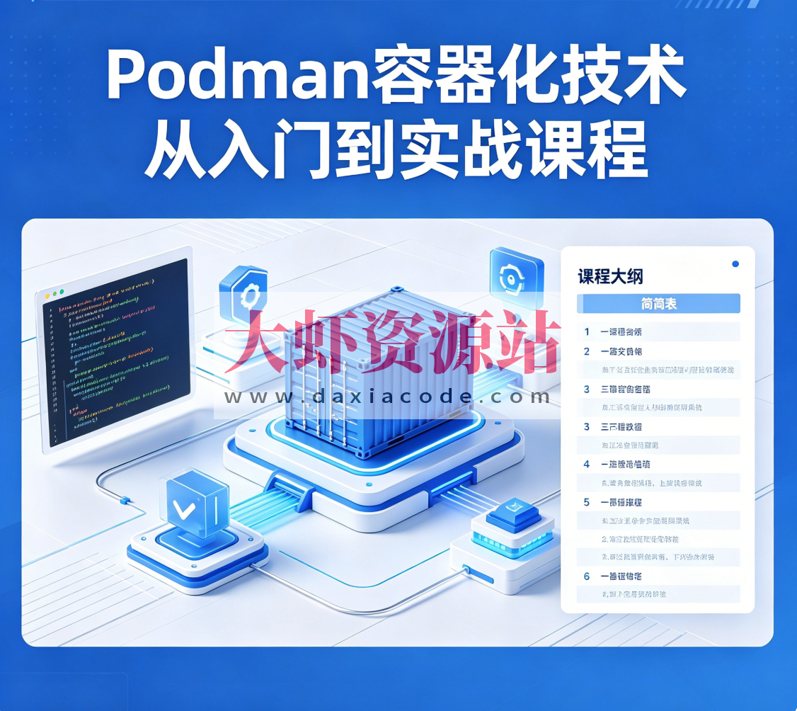 Podman容器化技术从入门到实战课程